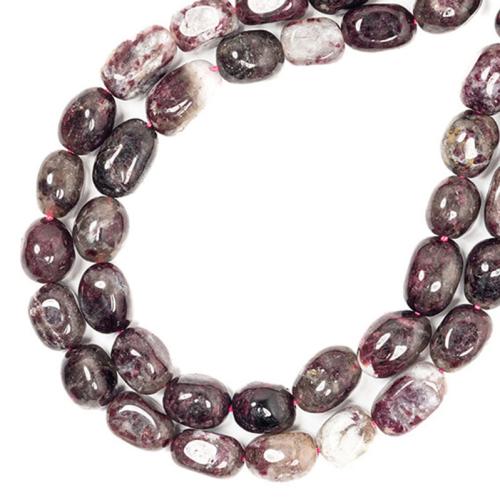 Perles de Tourmaline naturels, Tourmaline de prunier, pepite, DIY, couleurs mélangées Environ 38 cm, Vendu par brin