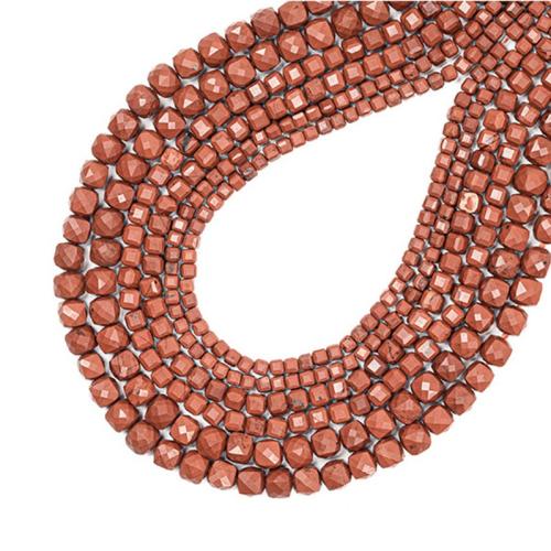 Perles Jaspe rouge, cadre, DIY & normes différentes pour le choix, rouge Environ 38 cm, Vendu par brin[