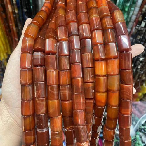Perles Agates rouges naturelles, agate rouge, pilier, DIY Vendu par brin
