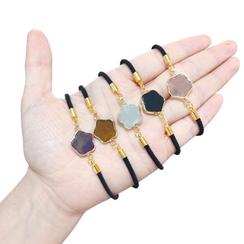 Bracelets en pierres précieuses, corde en nylon, avec Pierre naturelle, bijoux de mode & différents matériaux pour le choix, plus de couleurs à choisir, Vendu par PC[