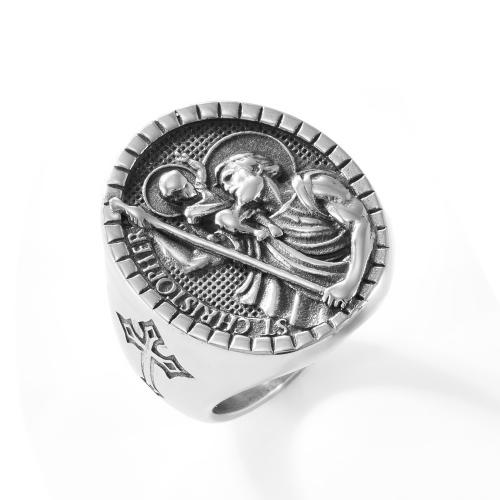 Bague en acier inoxydable, Acier inoxydable 304, poli, bijoux de mode & normes différentes pour le choix & pour homme, couleur originale, Vendu par PC