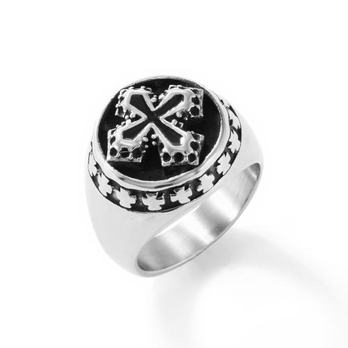 Bague en acier inoxydable, Acier inoxydable 304, poli, bijoux de mode & normes différentes pour le choix & pour homme, couleur originale, Vendu par PC