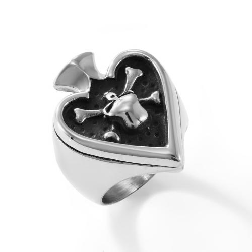 Bague en acier inoxydable, Acier inoxydable 304, poli, bijoux de mode & normes différentes pour le choix & pour homme, couleur originale, Vendu par PC