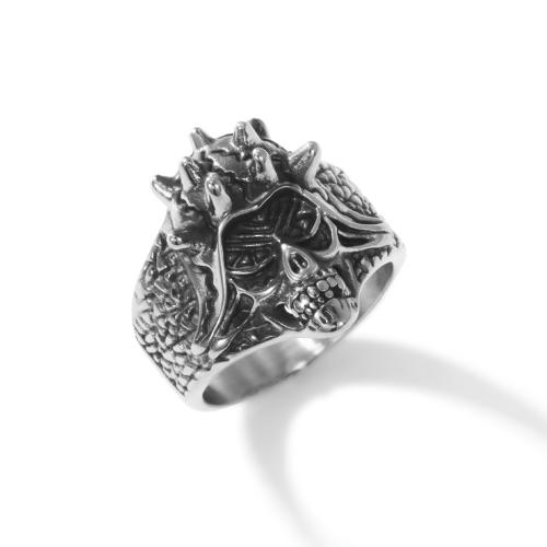 Bague en acier inoxydable, Acier inoxydable 304, poli, bijoux de mode & normes différentes pour le choix & pour homme, couleur originale, Vendu par PC