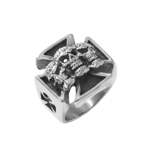 Bague en acier inoxydable, Acier inoxydable 304, poli, bijoux de mode & normes différentes pour le choix & pour homme, couleur originale, Vendu par PC