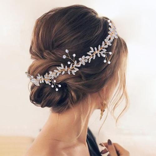 Ruban bijoux, alliage de zinc, avec fil en laiton & cristal, fait à la main, bijoux de mode & pour femme & avec strass, plus de couleurs à choisir, Vendu par PC