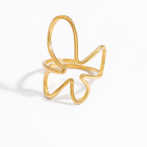 Bague en acier inoxydable, Acier inoxydable 304, Placage de couleur d'or, bijoux de mode & modèles différents pour le choix, doré, Vendu par PC