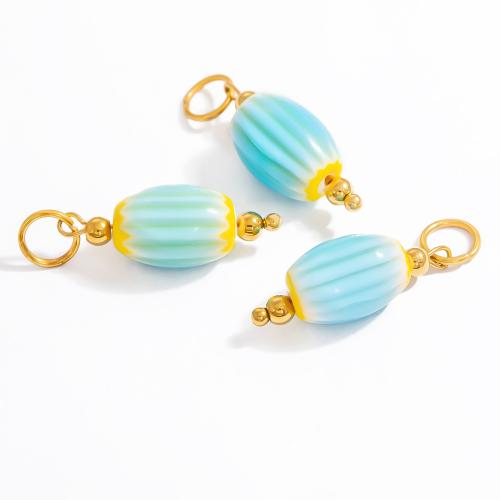 Zink Legierung Murano Anhänger, Lampwork, mit Zinklegierung, plattiert, DIY, keine, verkauft von PC