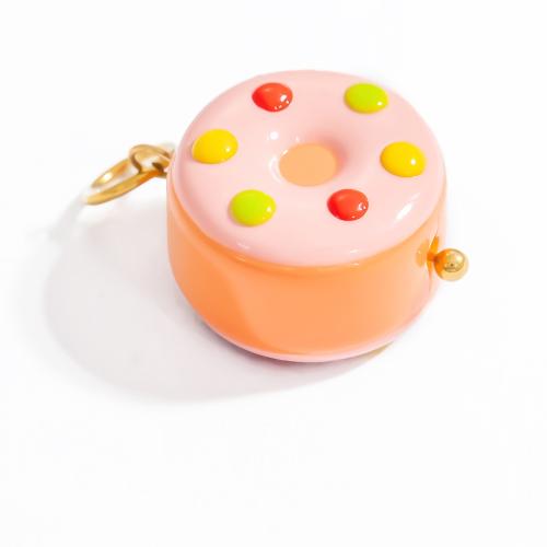 Zinc Alloy Lampwork Pendants, Glass, with Zinc Alloy, plated, DIY, mixed colors [
