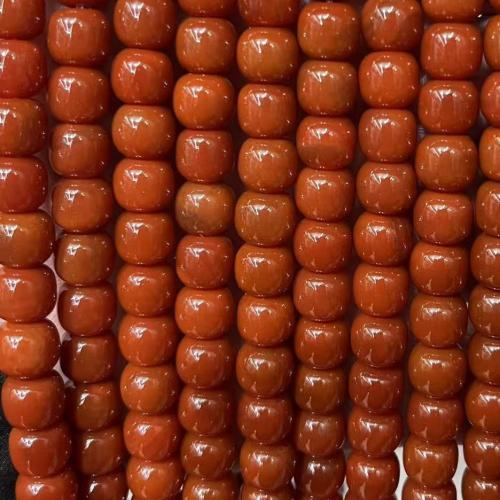 Perles Agates rouges naturelles, Yunnan agate rouge, DIY, couleurs mélangées Environ 38 cm, Vendu par brin