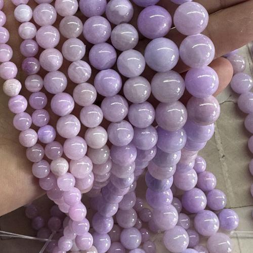 Perles de pierre gemme unique, Jade brun pâle, Rond, DIY & normes différentes pour le choix, violet, Vendu par brin