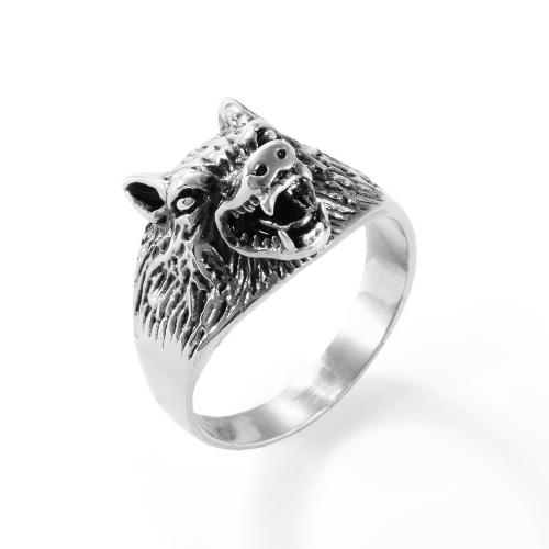 Bague en acier inoxydable, Acier inoxydable 304, poli, bijoux de mode & normes différentes pour le choix & pour homme, couleur originale, Vendu par PC