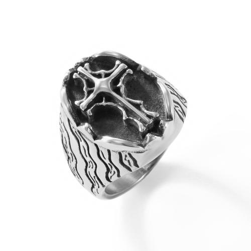 Bague en acier inoxydable, Acier inoxydable 304, poli, bijoux de mode & normes différentes pour le choix & pour homme, couleur originale, Vendu par PC