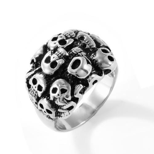 Bague en acier inoxydable, Acier inoxydable 304, poli, bijoux de mode & normes différentes pour le choix & pour homme, couleur originale, Vendu par PC