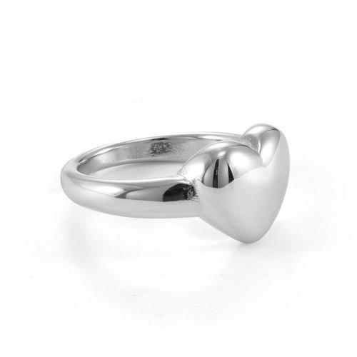 Bague en acier inoxydable, Acier inoxydable 304, poli, bijoux de mode & normes différentes pour le choix & pour femme, couleur originale, Vendu par PC