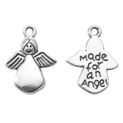 亜鉛合金ジュエリー　ペンダント, 亜鉛合金, エンジェル, シルバーメッキ, DIY, シルバー 売り手 バッグ[