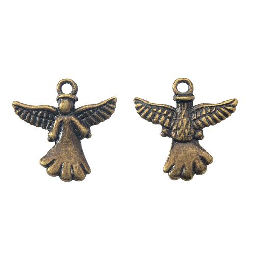 亜鉛合金ジュエリー　ペンダント, 亜鉛合金, エンジェル, ゴールドメッキ, DIY, 金色 売り手 バッグ[