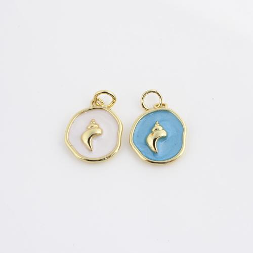 Pendentifs de Émail laiton , Placage de couleur d'or, DIY & émail, plus de couleurs à choisir Vendu par PC