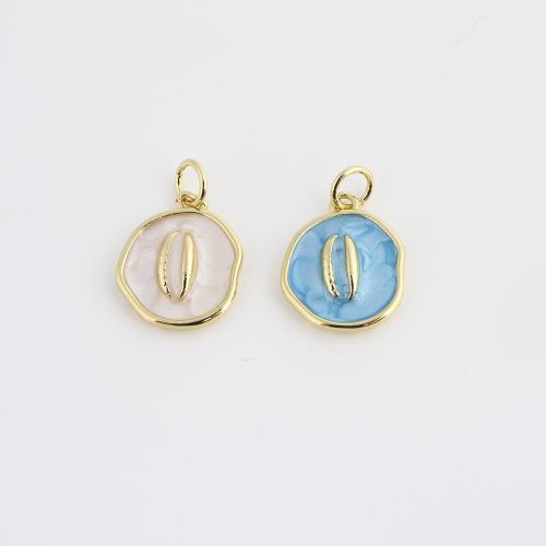 Pendentifs de Émail laiton , Placage de couleur d'or, DIY & émail, plus de couleurs à choisir Vendu par PC