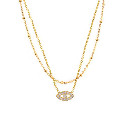 Cubic Zirconia Micro Pave Ensembles de bijoux en acier inoxydable, Acier inoxydable 304, avec zircon cubique, Placage, bijoux de mode & styles différents pour le choix & pour femme, plus de couleurs à choisir, Vendu par PC