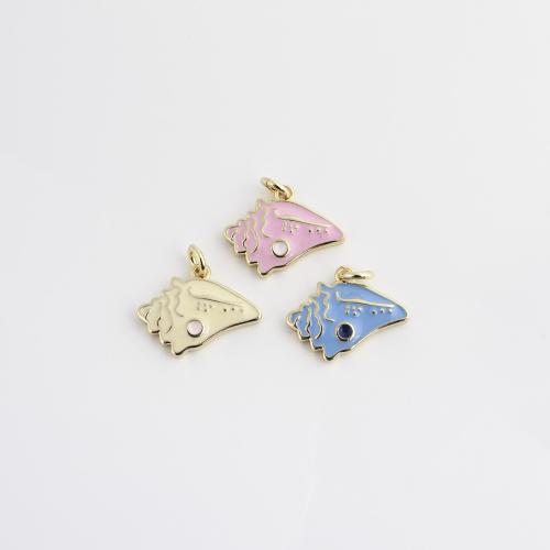 Pendentifs de Émail laiton , Placage de couleur d'or, DIY & émail, plus de couleurs à choisir Vendu par PC