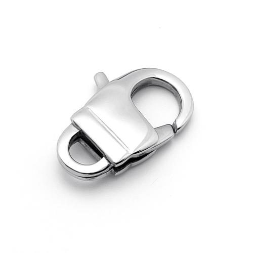 Stainless Steel Lobster Claw Clasp, 304 Stainless Steel, hand polished, DIY, original color 
