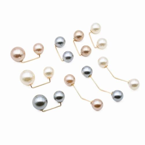 perle de plastique broche, avec alliage de zinc, Placage, styles différents pour le choix & pour femme, Vendu par PC[
