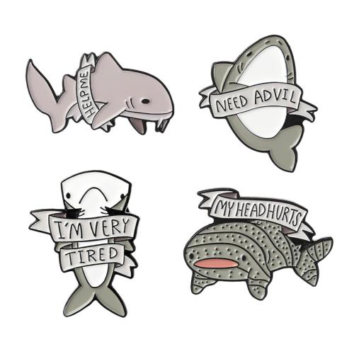 alliage de zinc broche, animal, unisexe & styles différents pour le choix & émail, brooch length 15-25mm, Vendu par PC