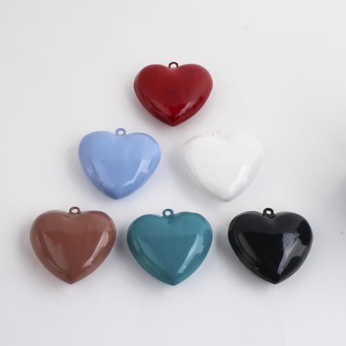 Pendentifs de Émail laiton , coeur, DIY & émail, plus de couleurs à choisir Vendu par PC