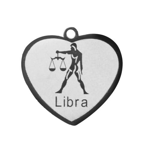 pendentifs de cœur en inox , Acier inoxydable 304, coeur, Placage, DIY, argent Vendu par PC