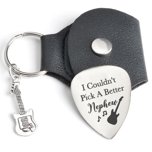 Porte-clés en acier inoxydable, Acier inoxydable 304, avec cuir PU, Portable & pour homme, noire, Paddle size Leather case size Key ring 25mm, Vendu par PC