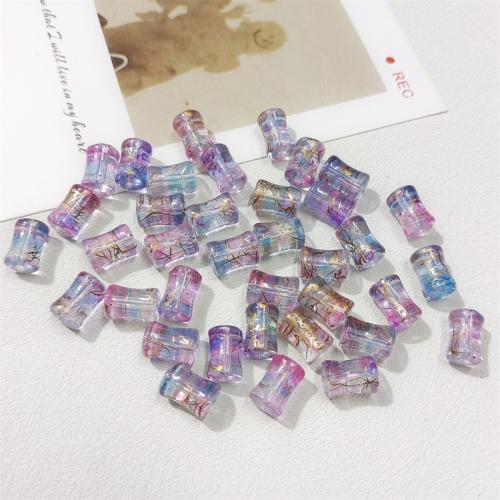 Handgefertigte Lampwork Perlen, Bambus, Einbrennlack, DIY, keine, 8x12mm, 50PCs/Tasche, verkauft von Tasche