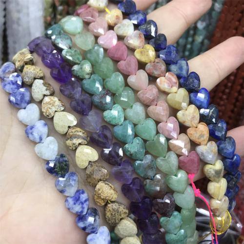 Perles de Tourmaline naturels, Pierre naturelle, coeur, DIY & différents matériaux pour le choix, plus de couleurs à choisir, 8mm, Environ Vendu par brin