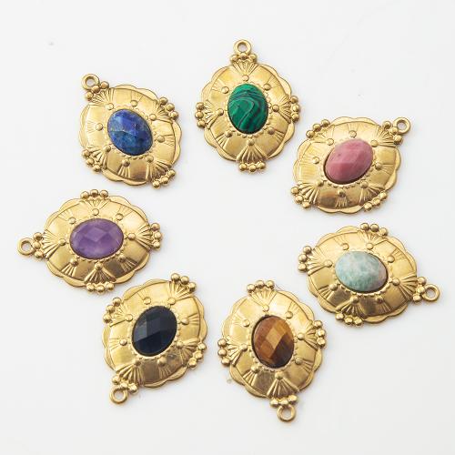 Pendentif bijoux de pierre gemme, avec Acier inoxydable 304, DIY, plus de couleurs à choisir Vendu par PC