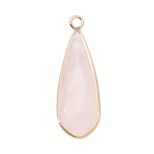 Pendentif bijoux de pierre gemme, avec laiton, DIY, plus de couleurs à choisir Vendu par PC