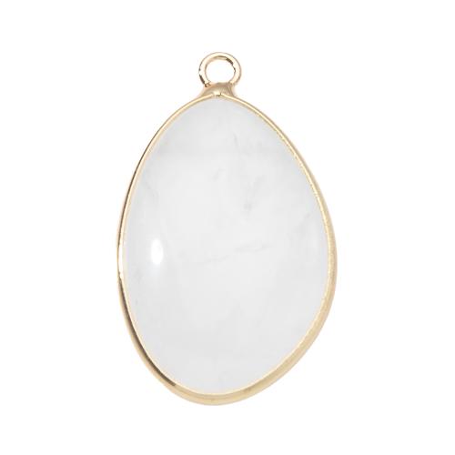 Pendentif bijoux de pierre gemme, avec laiton, DIY, plus de couleurs à choisir Vendu par PC