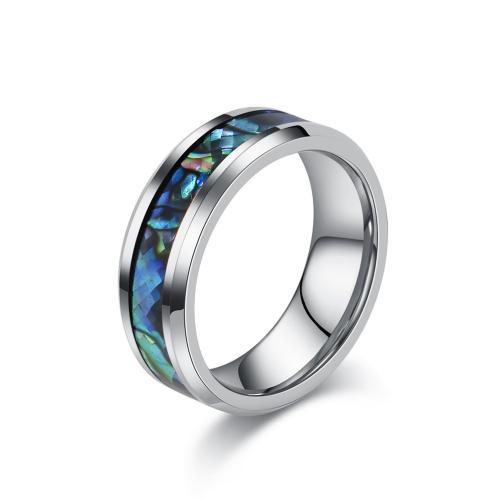 Bague en acier inoxydable, Acier de tungstène, bijoux de mode & normes différentes pour le choix, plus de couleurs à choisir, Vendu par PC