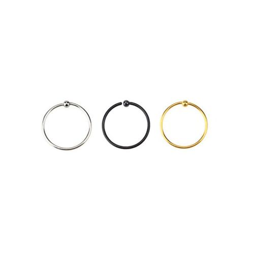 Acier titane piercing oreille, beignet, Placage, unisexe & normes différentes pour le choix, plus de couleurs à choisir, Vendu par PC