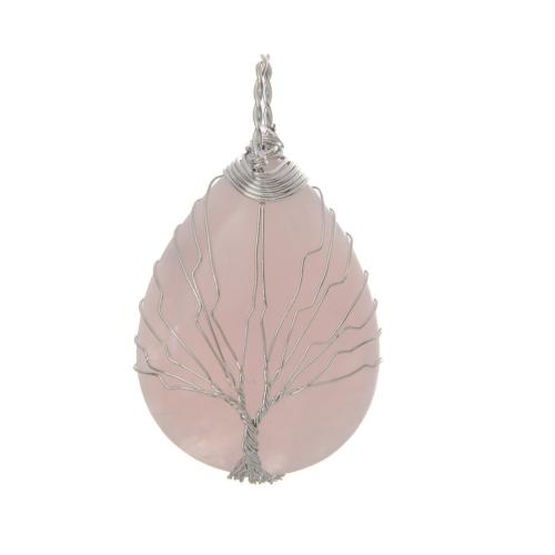 Pendentif bijoux de pierre gemme, avec fer, larme, DIY & différents matériaux pour le choix Vendu par PC