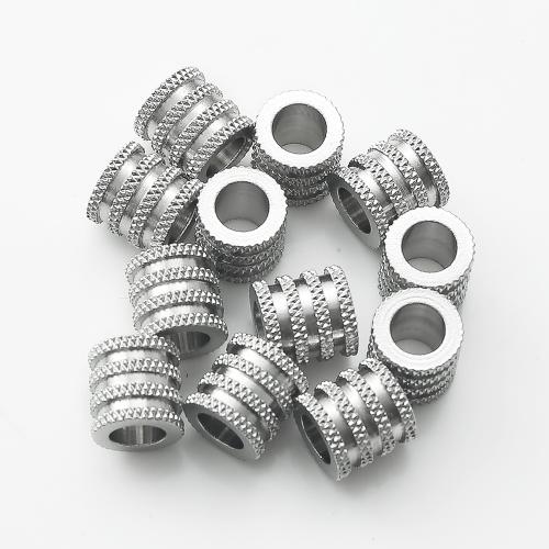 Stainless Steel Large Hole Beads, 304 Stainless Steel, DIY, original color 
