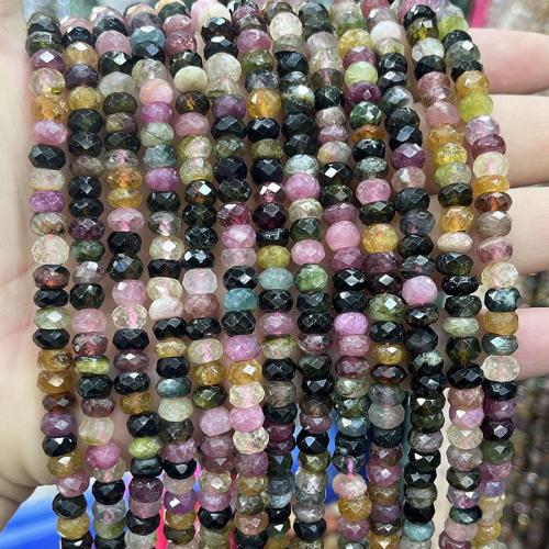 Perles de Tourmaline naturels, DIY, multicolore cm, Vendu par brin