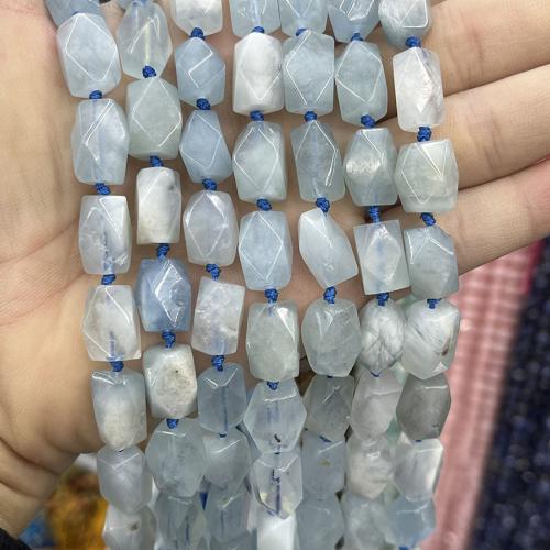 Perles aigue-marine, DIY, bleu, about：10-15mm cm, Vendu par brin