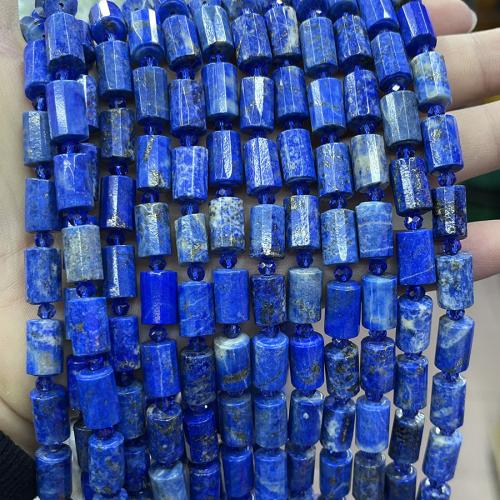 Perles de pierre lasurite naturelles, Lapis lazuli, pilier, DIY, bleu cm, Vendu par brin