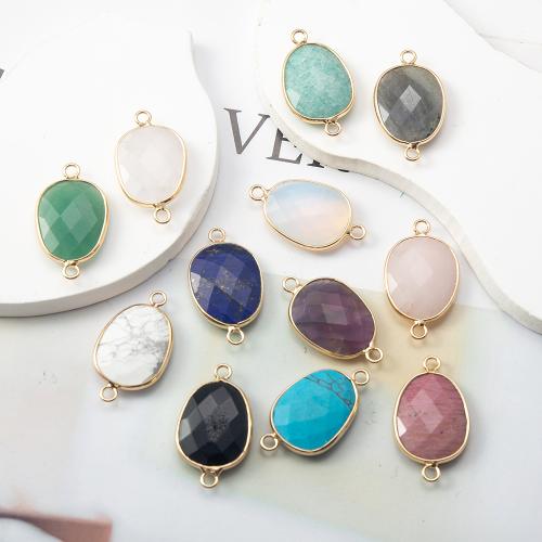 Gemstone Pendantifs en laiton, pierre gemme, avec laiton, DIY, plus de couleurs à choisir Vendu par PC