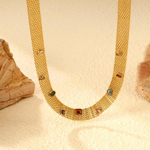 Bijoux strass en acier inoxydable Set, Acier inoxydable 304, Placage, styles différents pour le choix & pour femme & avec strass, doré, Vendu par PC[