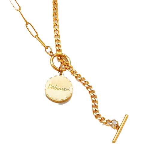 Collier de bijoux de titane, Acier titane, Placage, bijoux de mode & pour femme, plus de couleurs à choisir Environ 45 , Vendu par PC