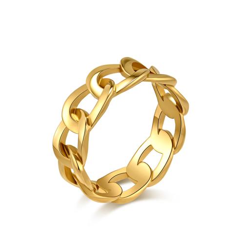 Titanium Steel Finger Ring, fashion jewelry & hollow 