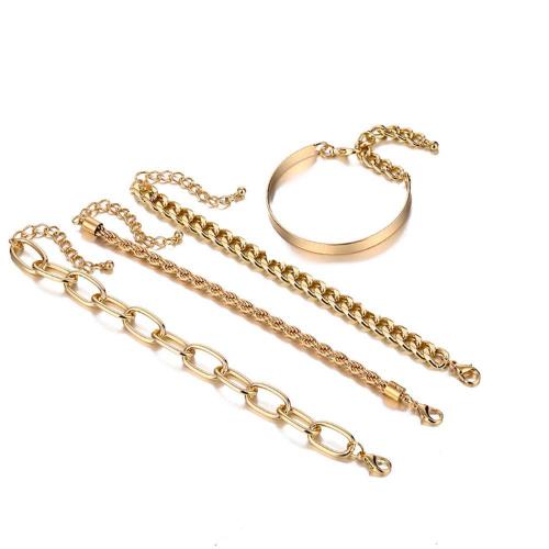 Zinc Alloy Bracelet Set, with 2inch extender chain, plated & for woman, Inner Approx 70mm Approx 6.7 Inch 