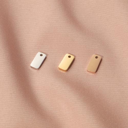 ステンレス鋼のタグ・チャーム

, 304ステンレススチール, 長方形, メッキ, DIY, 無色 穴:約 1mm, 売り手 パソコン