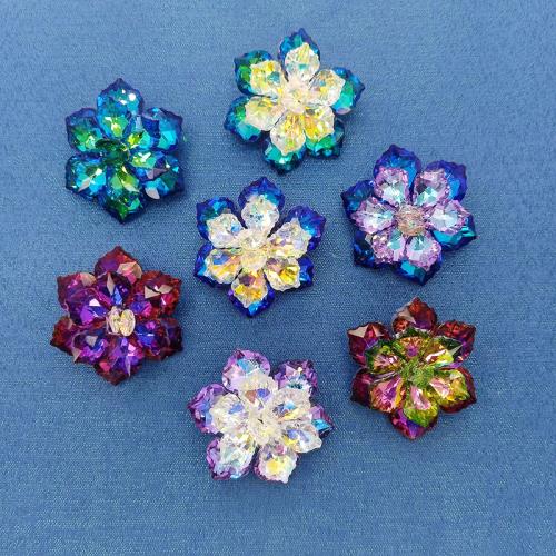 クリスタル ブローチ, 花形, ファッションジュエリー & 女性用, 無色, 50mm, 売り手 パソコン